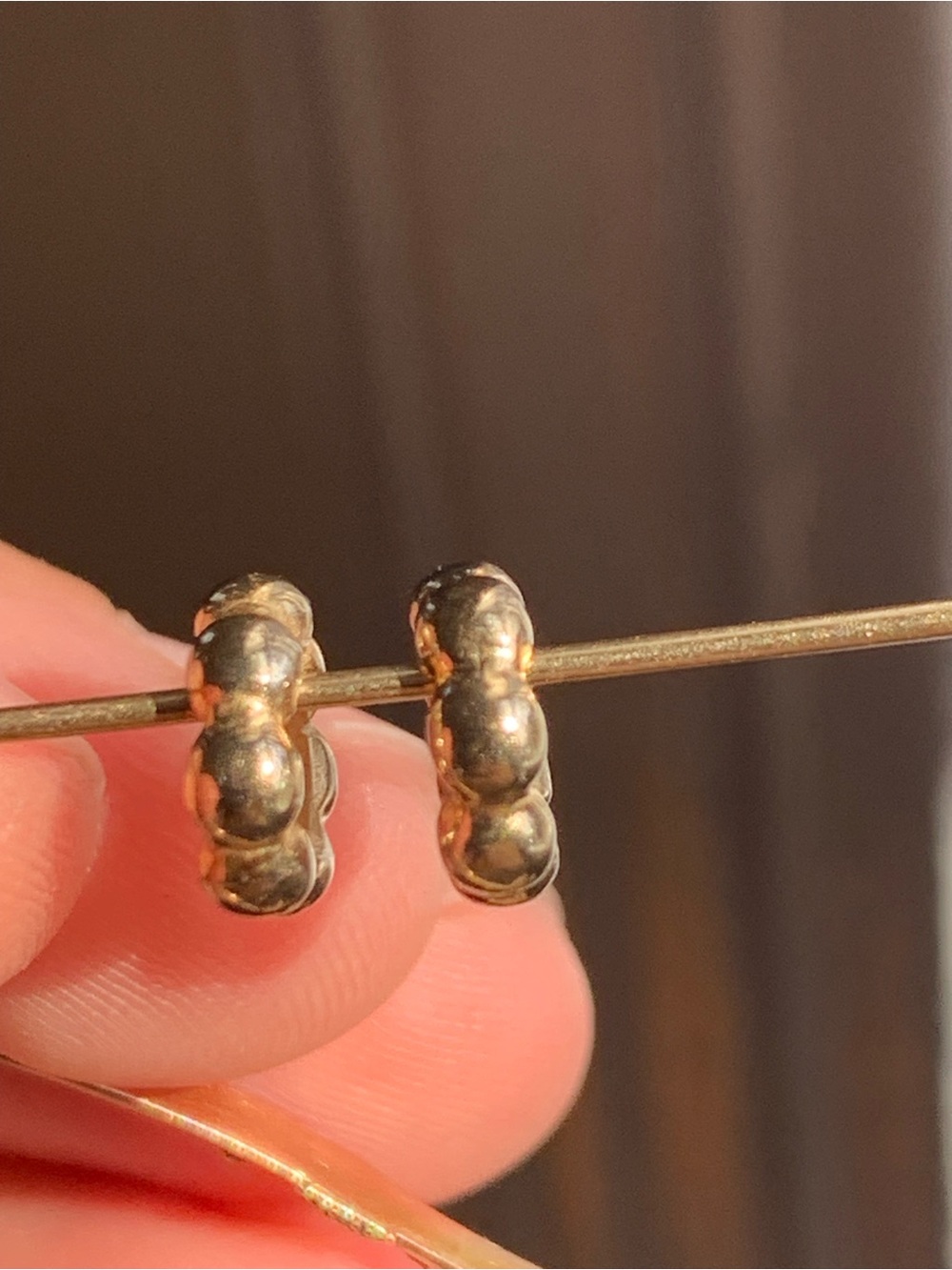 14k Gold Pandora Bubble spacers - Picture 3 of 9